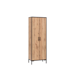 Kontorikapp OSLO tamm / must, 65x39xH194 cm