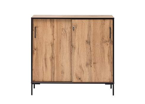 Kontorikapp OSLO tamm / must, 100x41xH97 cm