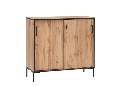 Kontorikapp OSLO tamm / must, 100x41xH97 cm