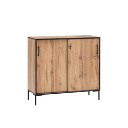 Kontorikapp OSLO tamm / must, 100x41xH97 cm