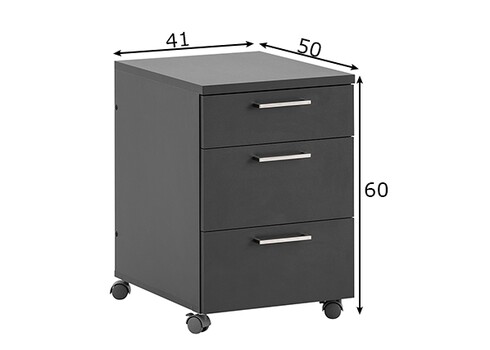 Sahtliboks MINSK helehall, 41x50xH60 cm