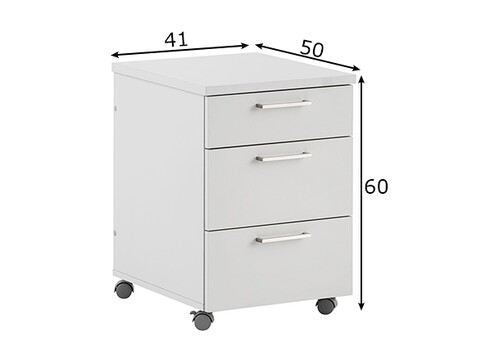 Sahtliboks MINSK helehall, 41x50xH60 cm