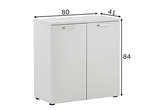 Kontorikapp MINSK helehall, 80x41xH84 cm