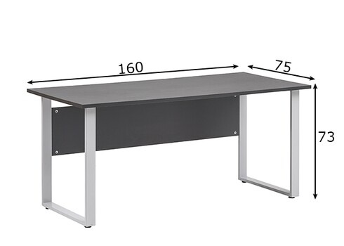 Kirjutuslaud MINSK antratsiit, 160x75xH73 cm
