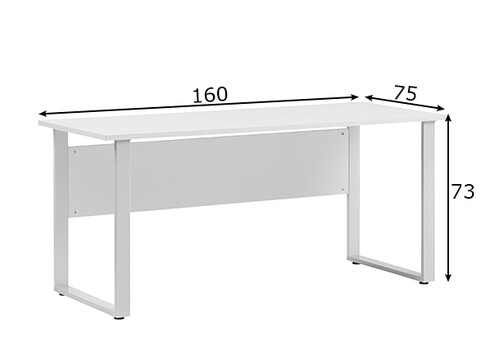 Kirjutuslaud MINSK helehall, 160x75xH73 cm