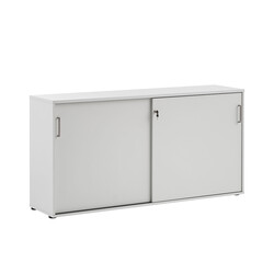 Kontorikapp MINSK helehall, 160x41xH84 cm