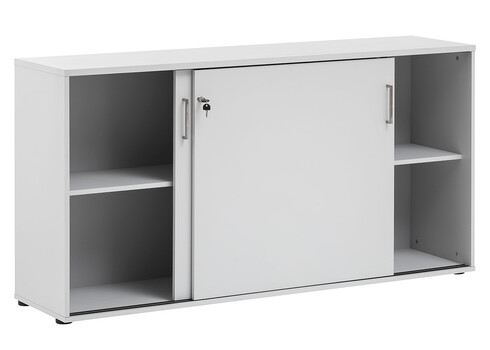 Kontorikapp MINSK helehall, 160x41xH84 cm