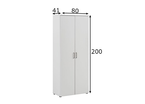 Kontorikapp MINSK helehall, 80x41xH200 cm