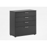 Kontorikapp MINSK antratsiit, 80x41xH84 cm