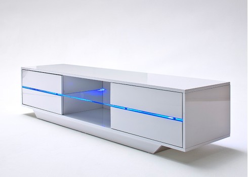 Tv-alus BLUES valge, 160x40xH36 cm, LED