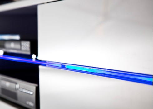 Tv-alus BLUES valge, 160x40xH36 cm, LED