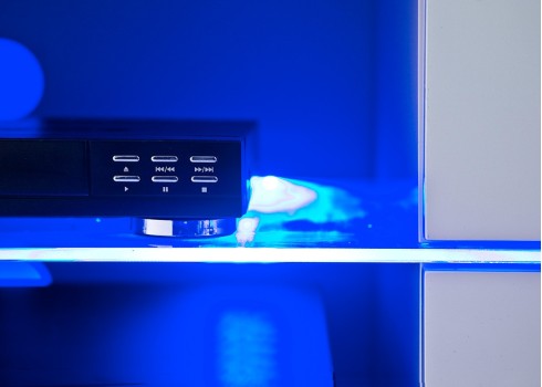 Tv-alus BLUES valge, 160x40xH36 cm, LED