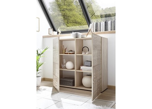 Kummut MIRO tamm Sonoma, 121x43xH111 cm