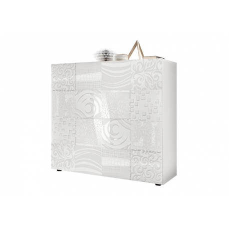 Kummut MIRO valge läige, 121x43xH111 cm