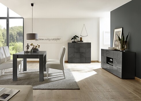 Kummut MIRO antratsiit läige, 121x43xH111 cm