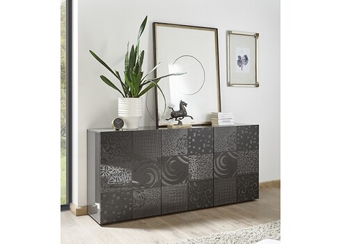 Kummut MIRO antratsiit läige, 181x43xH84 cm