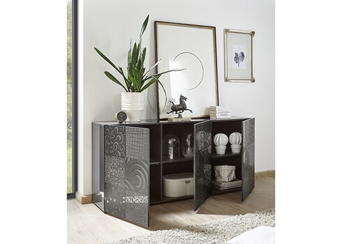 Kummut MIRO antratsiit läige, 181x43xH84 cm