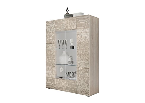 Vitriinkapp MIRO tamm Sonoma, 121x43xH166 cm