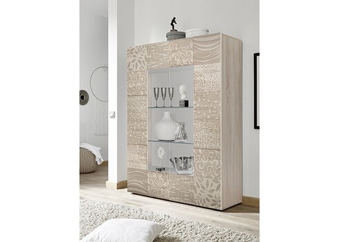 Vitriinkapp MIRO tamm Sonoma, 121x43xH166 cm