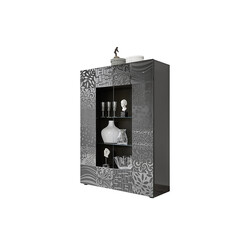 Vitriinkapp MIRO antratsiit läige, 121x43xH166 cm, LED