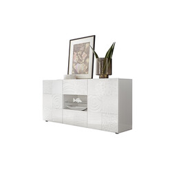 Kummut MIRO valge läige, 181x43xH84 cm