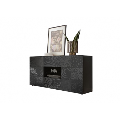 Kummut MIRO antratsiit läige, 181x43xH84 cm