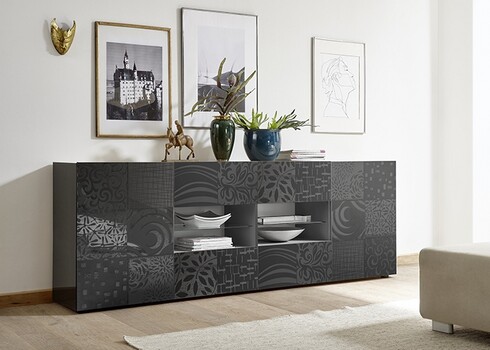 Kummut MIRO antratstiit läige, 241x43xH84 cm, LED