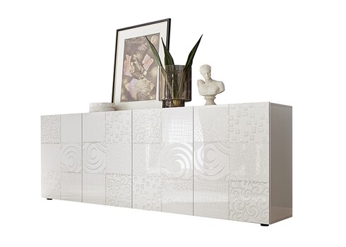 Kummut MIRO valge läige, 241x43xH84 cm