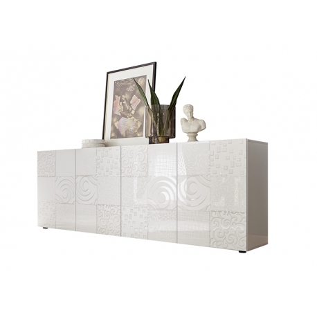 Kummut MIRO valge läige, 241x43xH84 cm