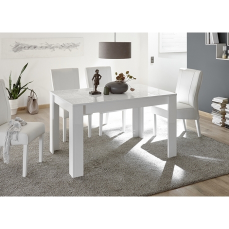 Söögilaud MIRO valge läige, 180x90xH79 cm