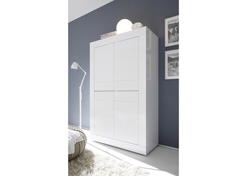 Kummut BASIC valge läige, 102x43xH162 cm