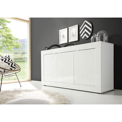 Kummut BASIC valge läige, 160x43xH86 cm