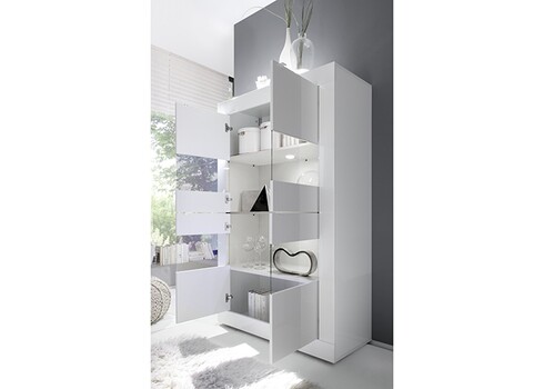 Vitiriinkapp BASIC valge läige, 102x43xH162 cm