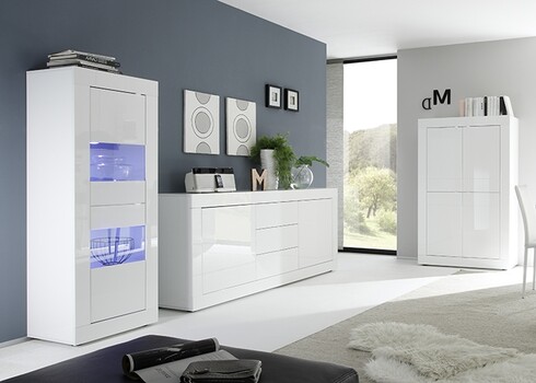 Vitiriinkapp BASIC valge läige, 102x43xH162 cm