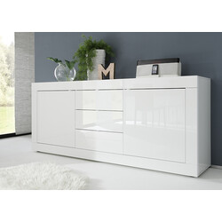 Kummut BASIC valge läige, 210x43xH86 cm