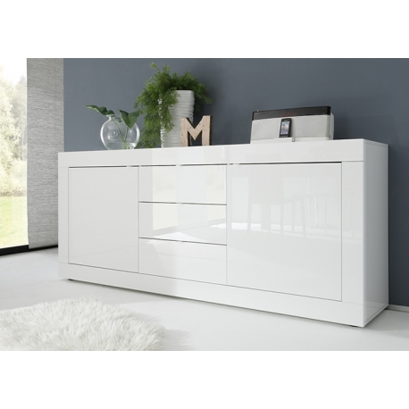 Kummut BASIC valge läige, 210x43xH86 cm