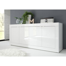 Kummut BASIC valge läige, 207x43xH86 cm