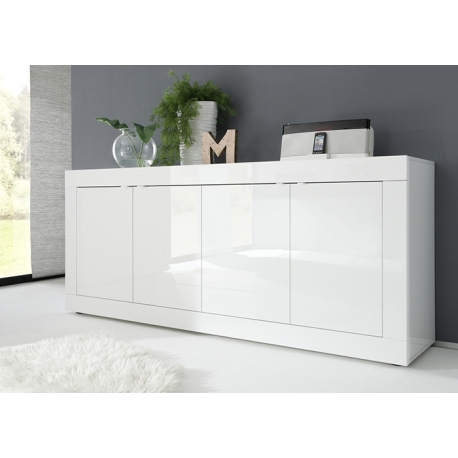 Kummut BASIC valge läige, 207x43xH86 cm