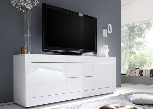 Kummut BASIC valge läige, 210x43xH66 cm