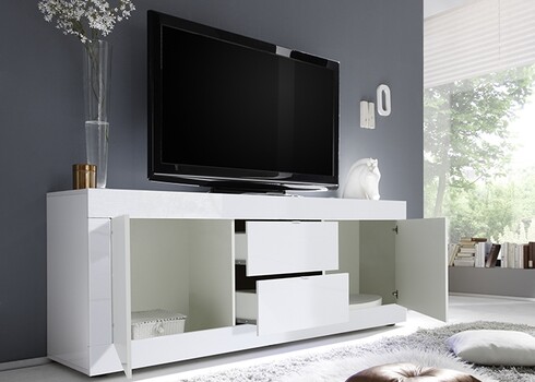 Kummut BASIC valge läige, 210x43xH66 cm