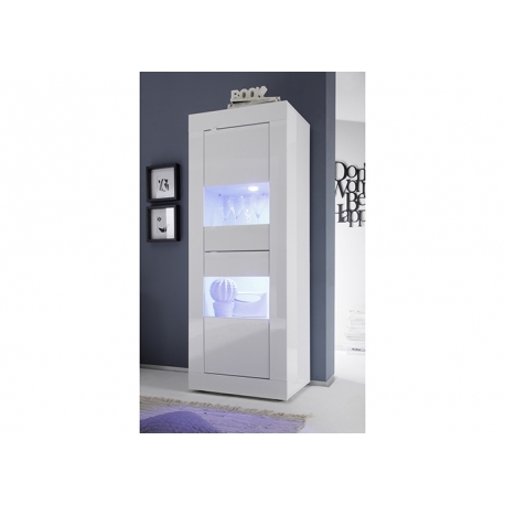 Vitriinkapp BASIC valge läige, 61x43xH162 cm, LED