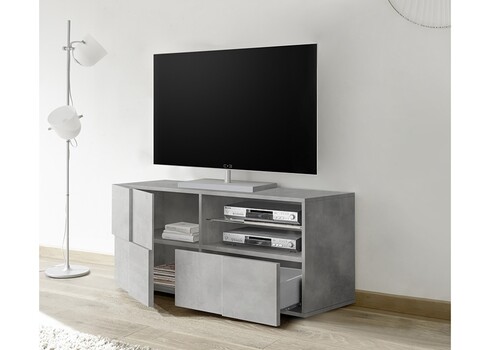 Tv-alus DAMA betoonhall, 121x43xH57 cm, LED