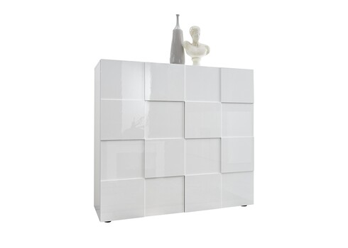 Kummut DAMA valge läige, 121x43xH111 cm