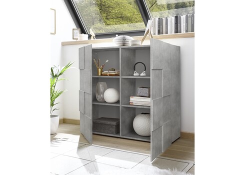 Kummut DAMA betoonhall, 121x43xH111 cm