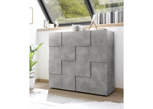 Kummut DAMA betoonhall, 121x43xH111 cm