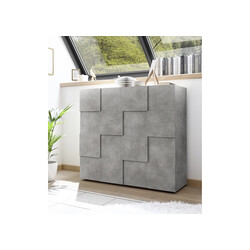 Kummut DAMA betoonhall, 121x43xH111 cm