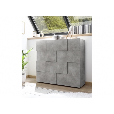 Kummut DAMA betoonhall, 121x43xH111 cm