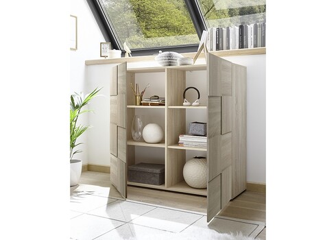 Kummut DAMA tamm Sonoma, 121x43xH111 cm