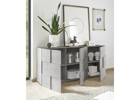 Kummut DAMA betoonhall, 181x43xH84 cm