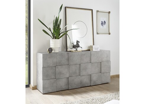 Kummut DAMA betoonhall, 181x43xH84 cm